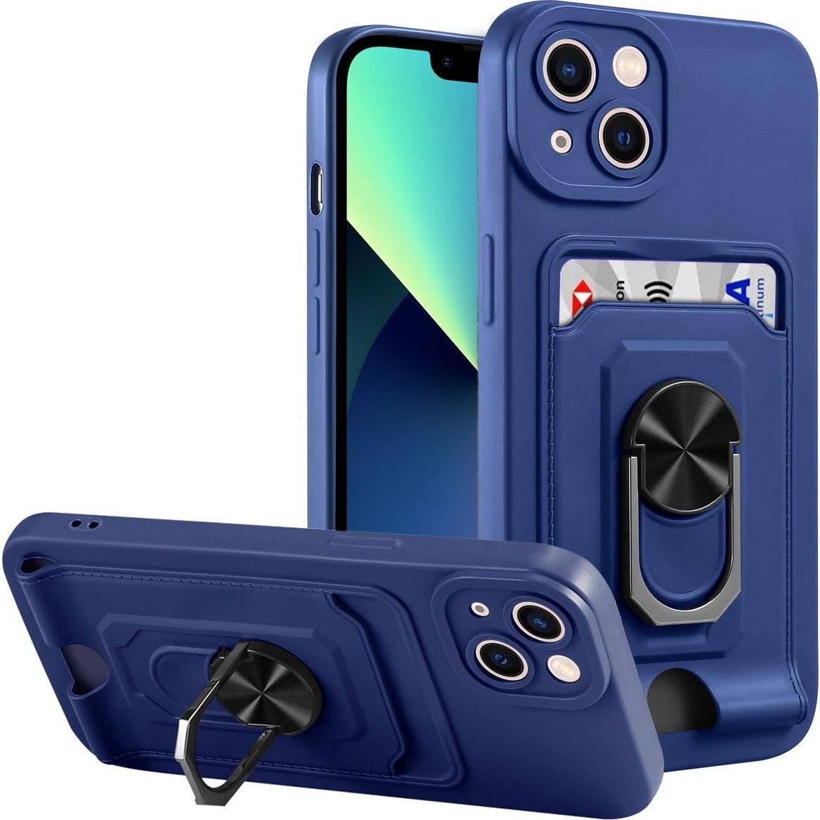 König Design Hülle Handy Schutz für Apple iPhone 14 Serie Case Cover Tasche Etuis Kartenfach (Apple iPhone 14 Plus), Sma...
