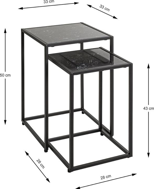 Image du produit HAKU Möbel Beistelltisch 2er Set