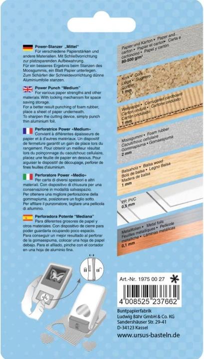 Actual product image Ursus Motif punch