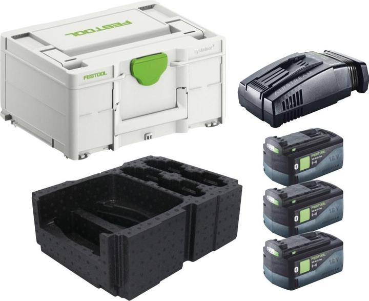 Produktbild Festool Energie Set 3x BP 18 Li 5,0 ASI EU Akkupack 18 V 5,0 Ah ( 3x 577660 ) + SCA 16 (18 V)