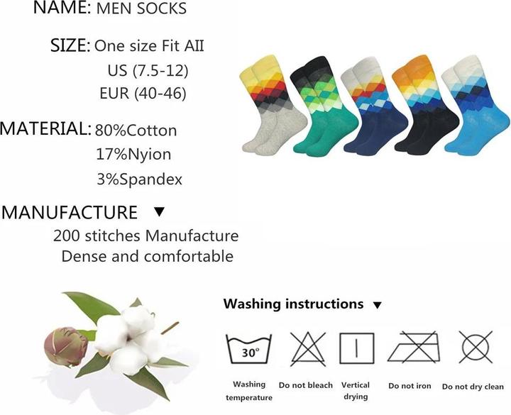 Immagine prodotto ASMI Calzini Casual Business 5 paia taglia 38-42 (confezione da 3, 38 - 42)