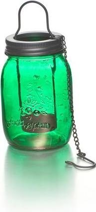 Produktbild Balthasar Windlicht Glas mit Teelichteinsatz Grün