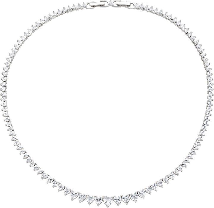 Amen Collana Tennis con cuore (Argento 925)