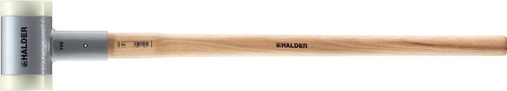 Actual product image Halder Mallet special nylon non-rebound Ø 100 mm, hickory handle (5000 g)