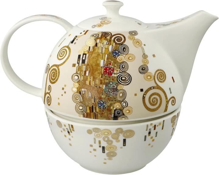 Produktbild Goebel mit Stövchen Gustav Klimt - Der Kuss (1.20 l)