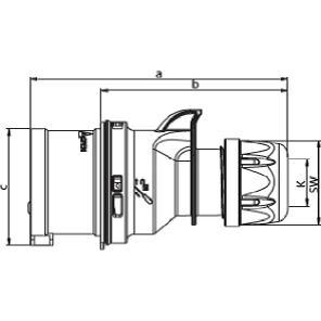 Thumbnail - PCE, Netzstecker + Netzkupplung, CEE Phasenwender Stecker 400V 32A IP44 7025-6