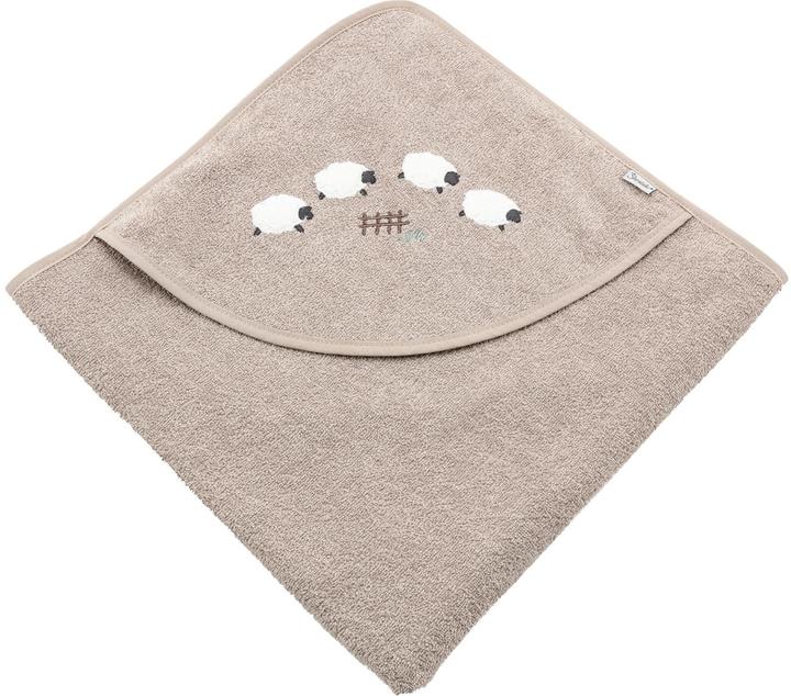Sterntaler Baby-Kapuzentuch Schaf Flocke 80 x 80 cm