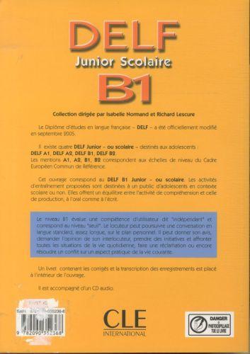 Produktbild DELF junior scolaire B1 : 200 activités : nouveau diplôme - Nouveau diplôme - CLE international (Französisch, Collectif, 2006)