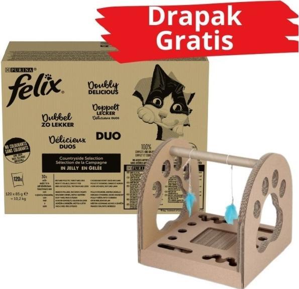 Image du produit Felix Une viande doublement savoureuse (Adulte, 10200 g)