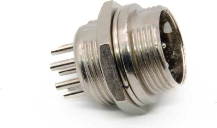 Actual product image Purecrea GX16-8P Plug Receptacle 16mm