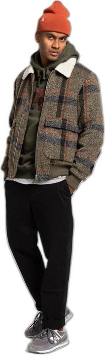 Produktbild Revolution gesteppte, karierte fliegerjacke mit gerippten details (XL)