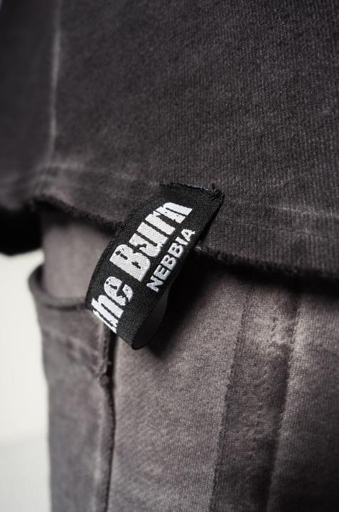 Actual product image Nebbia Washed-off Ärmelloser Hoodie Beastin 361 - black (XXL)