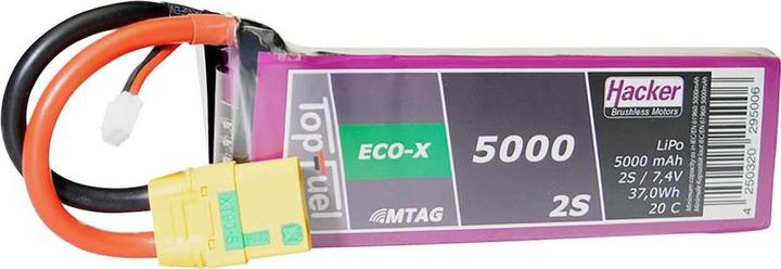 Actual product image Hacker LiPo Pack TF ECO-X 5000mAh 2S MTAG (7.40 V, 5000 mAh)