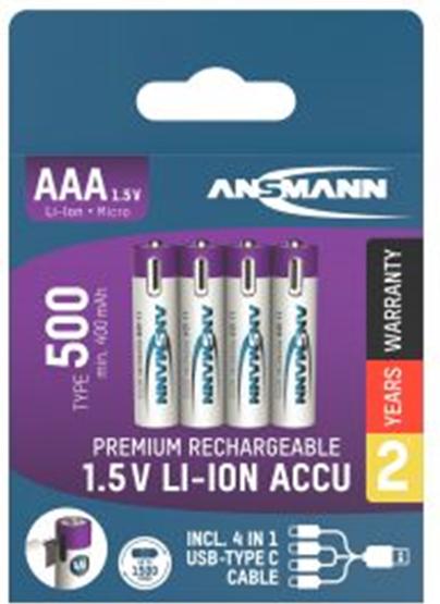 Produktbild Ansmann Premium Rechargeable Accu (4 Stk., AAA, 400 mAh)