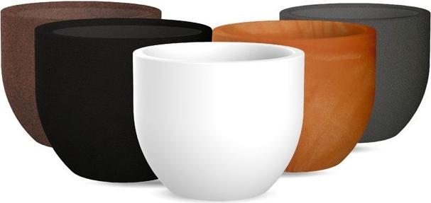 Actual product image Newgarden AZALEA 50 Planter large round ø50x41cm white 38L with water reservoir outside