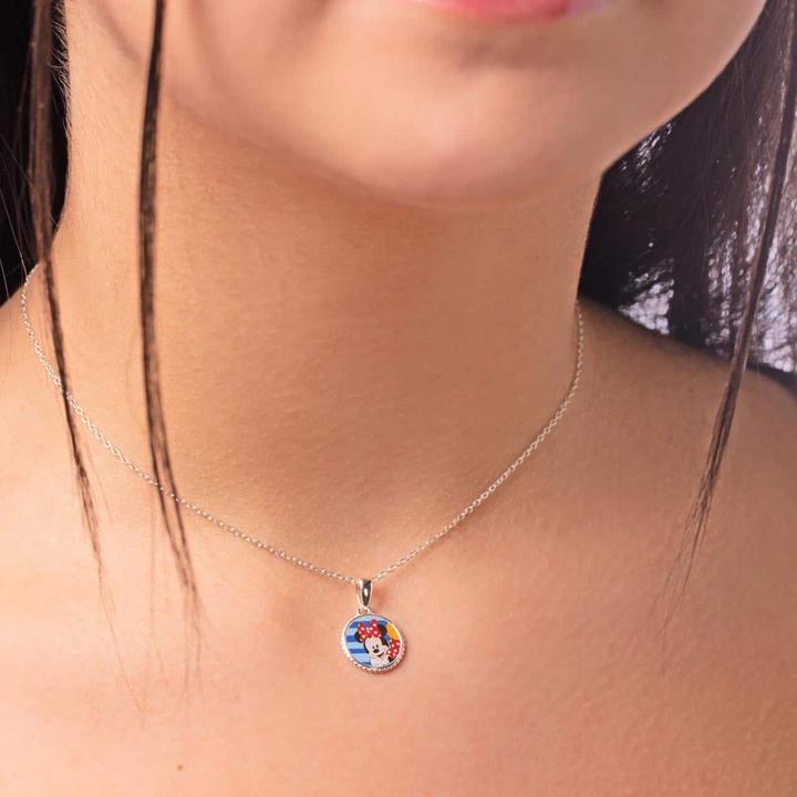 Image du produit Disney Collier Minnie Mouse, argent sterling 925 (Argent 925, 35 - 40.5 cm)