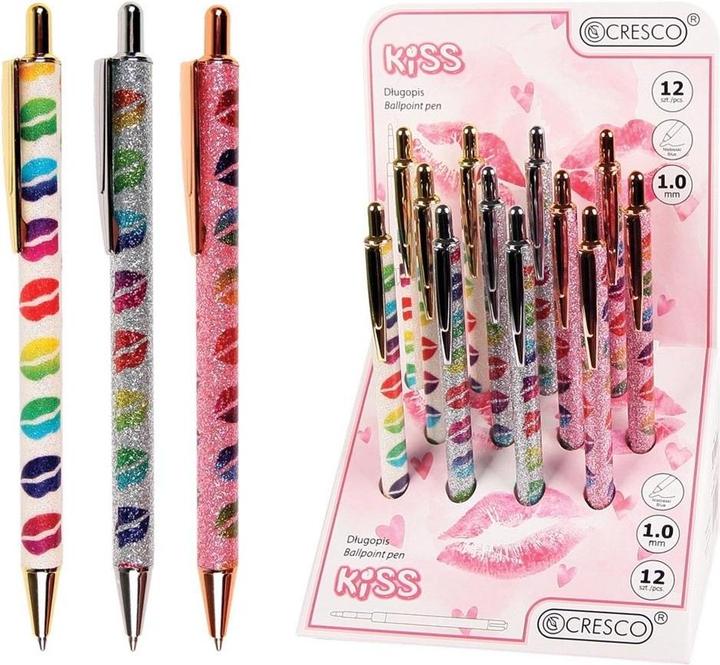 Immagine prodotto Cresco Kiss Druckkugelschreiber (12 Stück) (Multicolore, 12x)