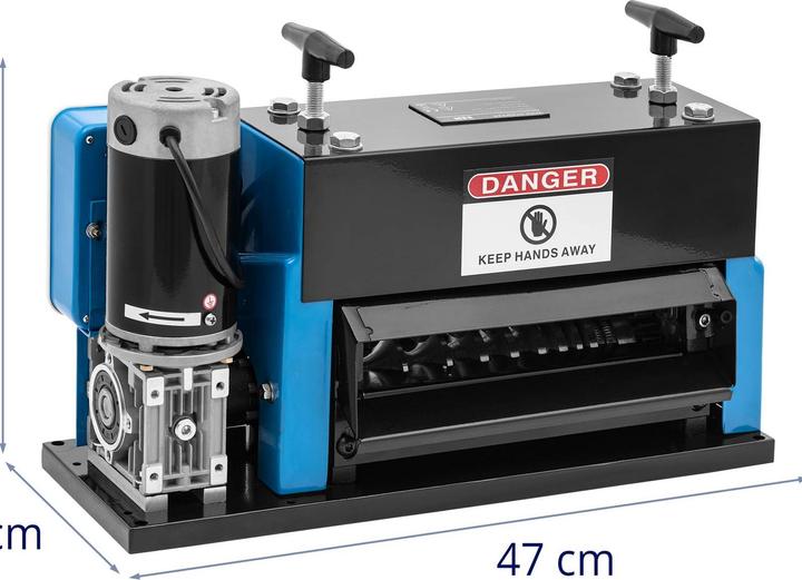 Produktbild MSW Kabelschälmaschine 400 W Kabelabisoliermaschine Kabelschäler 9 Einschübe (470 mm)