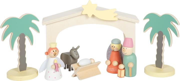Produktbild small foot Spielset Holzkrippe Weihnachtsgeschichte