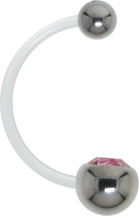 Actual product image Bijouteria Pregnancy-piercing (Bioplastic, Titanium, Crystal)
