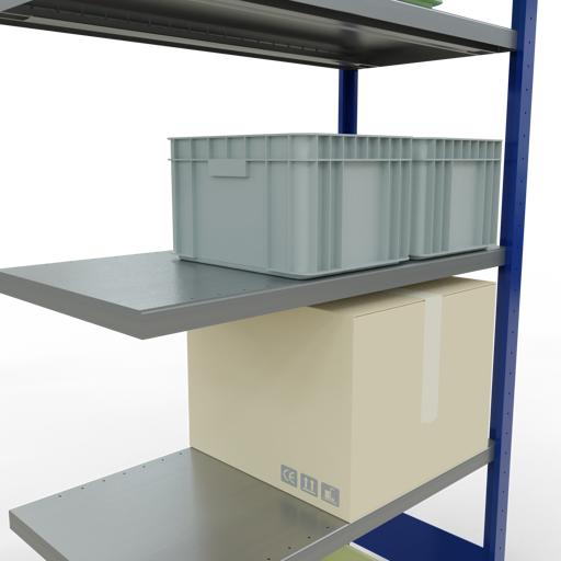 Actual product image Schulte Lagertechnik MULTIplus250 boltless add-on bay system with length bolts