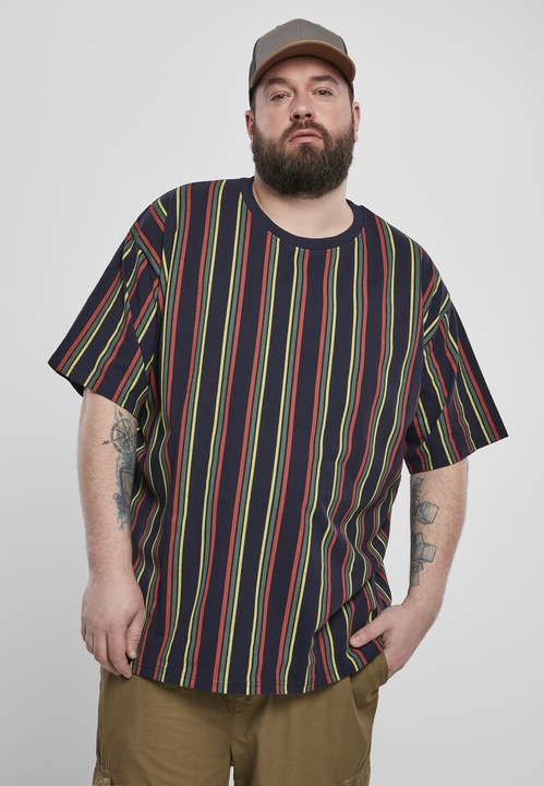 Produktbild Urban Classics Printed Oversized Retro Stripe Tee (3XL)