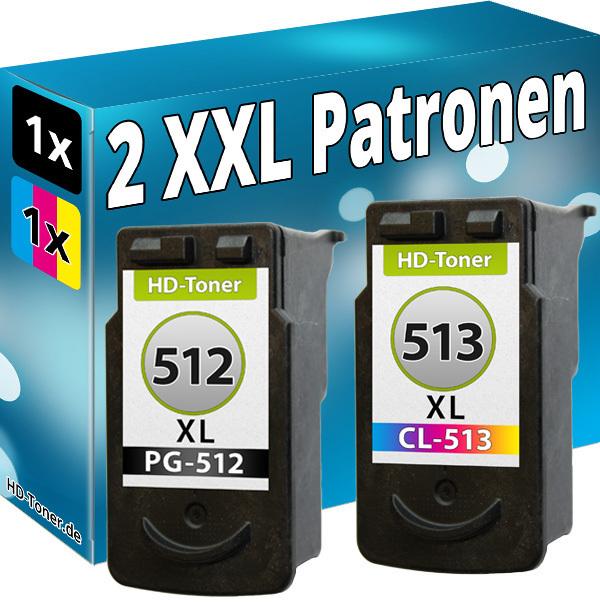 Actual product image Druckfuxx XL Set CANON PG-512 CL-513 TINTE PATRONEN PIXMA MP250 MP280 MP495 MP49