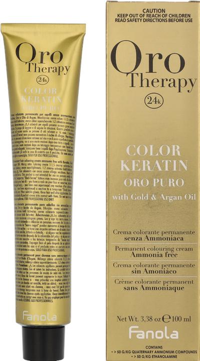 Image du produit Fanola Oro Therapy Color Keratin 7.3 Medium Blonde Gold 100ml (7.3 Or blond clair)