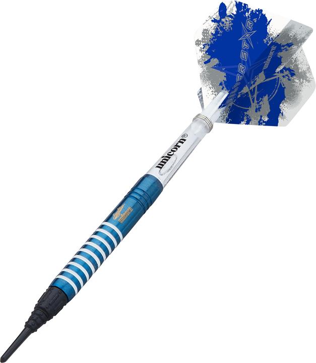 Actual product image Unicorn Silver Star Blue Gary Anderson Soft Darts 1 set (19 g)