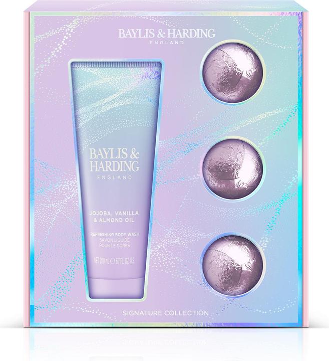 Image du produit Baylis & Harding Coffret de soins pour le bain Jojoba Vanille Huile d'Amande - 4 pièces (Kit de soins capillaires)
