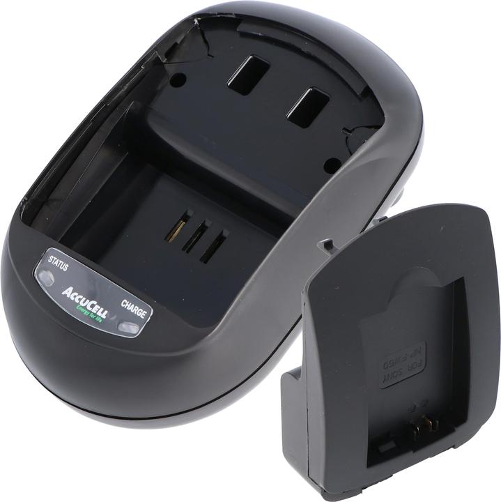 Actual product image AccuCell Schnell-Ladegerät passend für Sony NEX-3, NEX-5 Akku NP-FW50 (Camera battery charger)