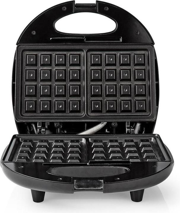 Actual product image Nedis Waffle Maker Belgium Waffles 22 x 12 cm 750 W Automatic Temperature Control Aluminium/Art