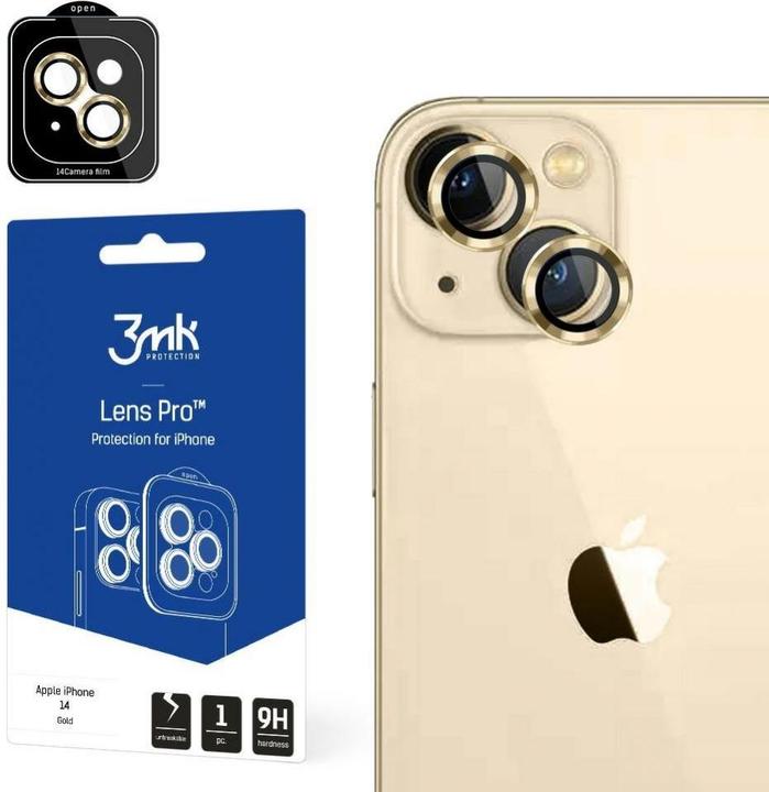 Image du produit 3MK iPhone 14 - Lens Protection Pro Gold (1 pcs, Apple iPhone 14)