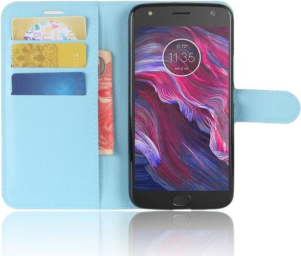 Produktbild MU Classic Klassische Leder Hülle mit Litchitextur (Motorola Moto X4)