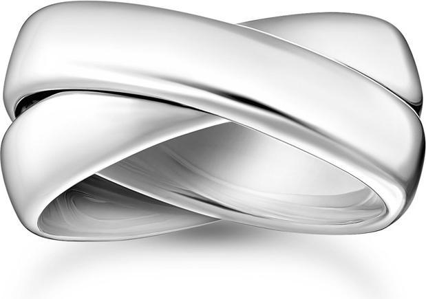 Immagine prodotto Thomas Sabo Ring Duo breit Silber (68, 925 Argento)