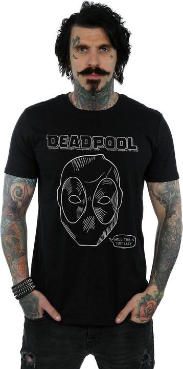 Immagine prodotto Deadpool This Is Just Lazy Maglietta Uomo (5XL)