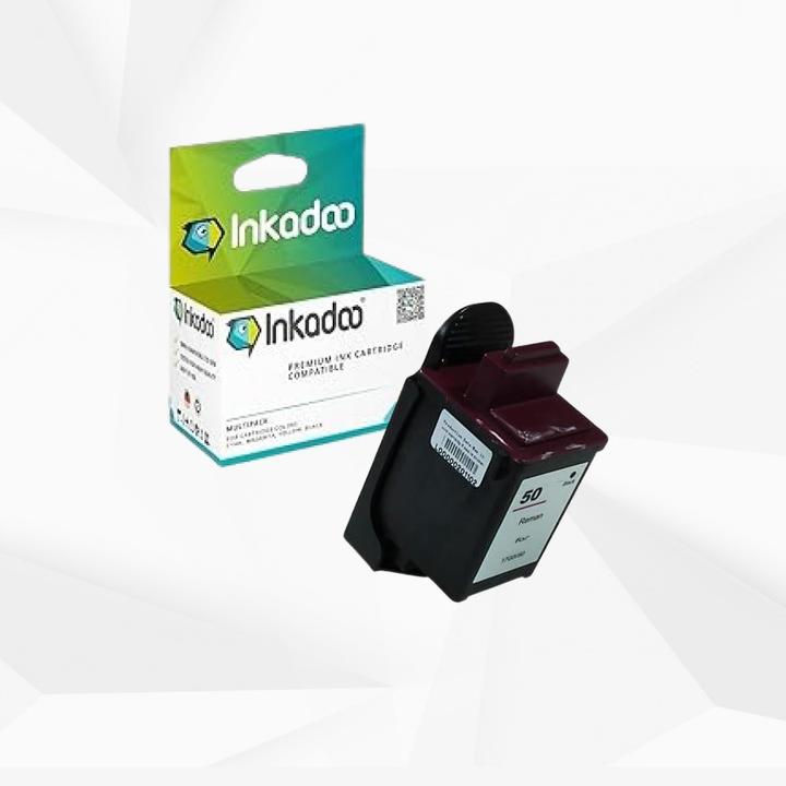 Produktbild Inkadoo Druckerpatronen kompatibel zu Lexmark 17G0050E / 50 Druckkopfpatrone, schwarz Schwarz (BK)