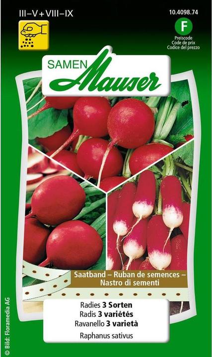 Produktbild Samen Mauser Radies 3 Sorten (Gemüsesamen)