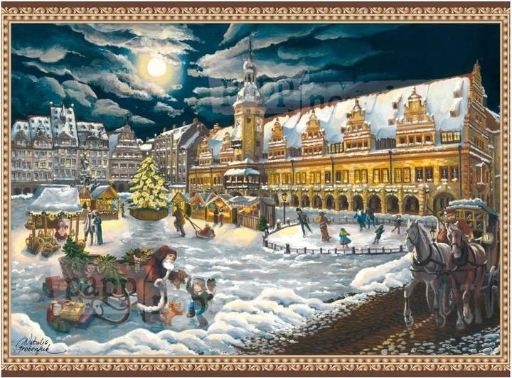 Pappnoptikum Leipzig - Old Town Hall Market Hustle and Bustle (Mini Calendrier de l'Avent)