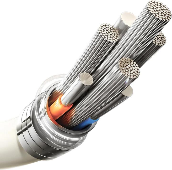 Actual product image Joyroom 3A Fast Charging Data Cable USB-A to Lightning, 2m - Beige (2 m, 30 W)