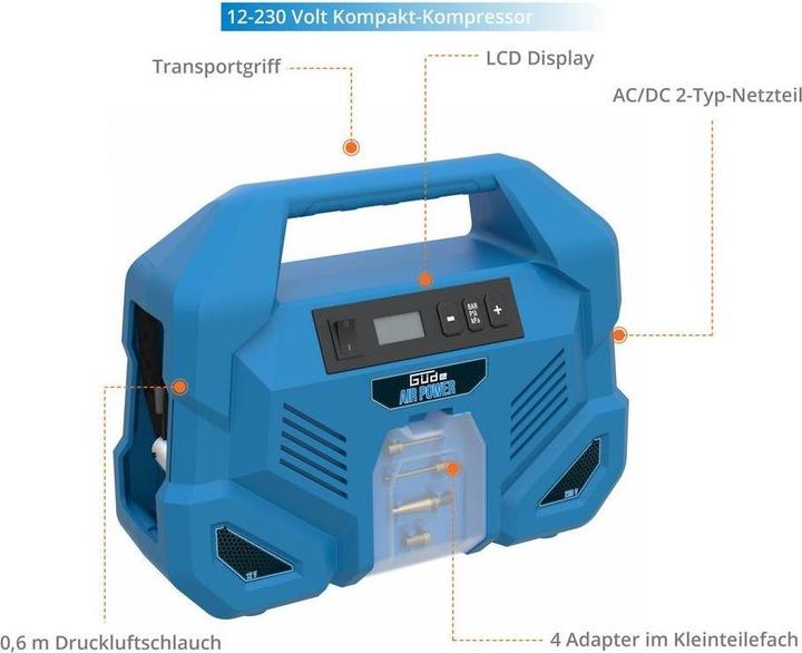 Immagine prodotto Güde Compressore Airpower Dual Drive 12230V (8 bar)