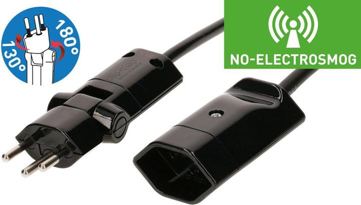 Image du produit Max Hauri Verlängerungskabel 5 m T13-T12 gegen Elektrosmog (5 m, Type 12)