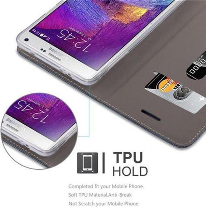 Actual product image Cadorabo Book Jeans Optics Cover (Samsung Galaxy Note 4)