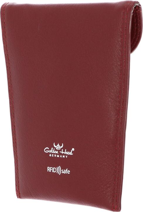 Actual product image Golden Head Polo key case RFID leather 8 cm