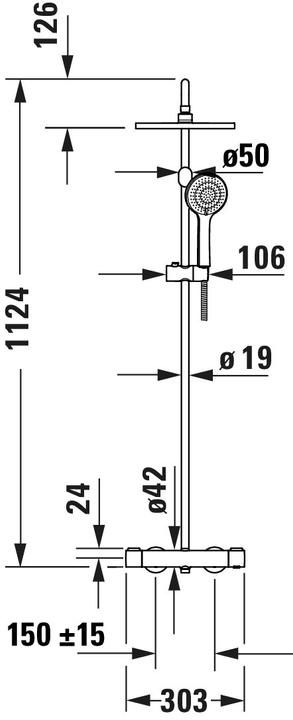 Produktbild Duravit Duschsystem