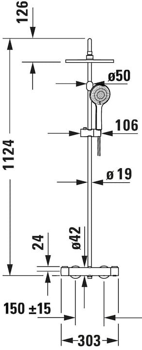 Image du produit Duravit Système de douche Shower Systems