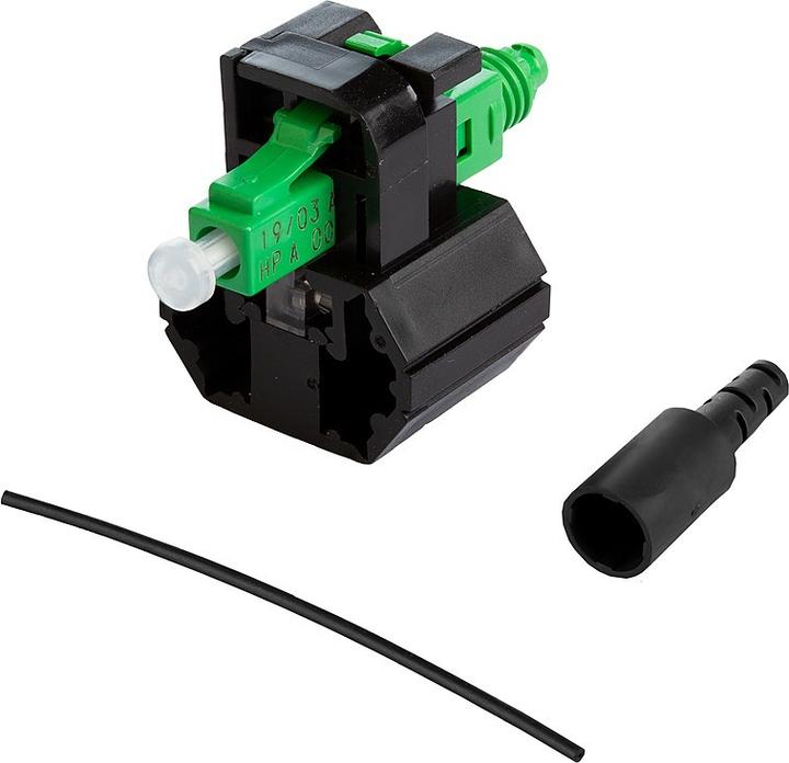 Metz Connect OPDAT Fast Hybrid connector assembly.(PU 10)LC APC OS2 f. Cores (Plug grommet)