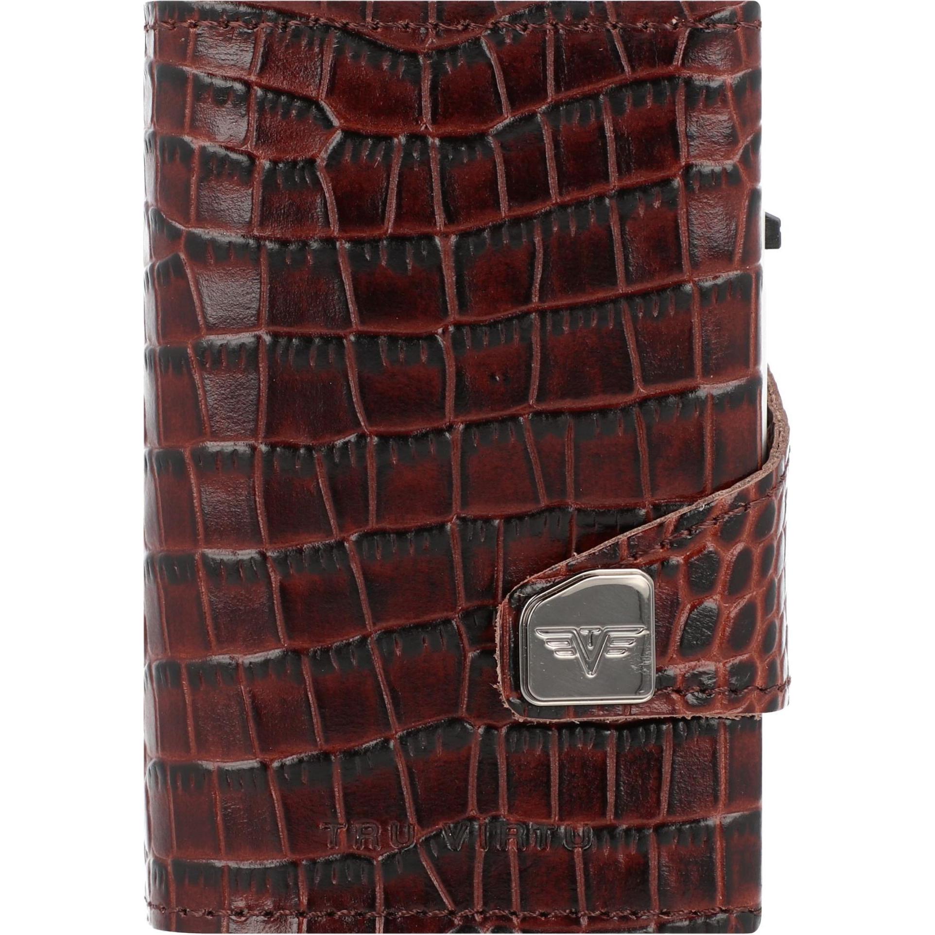 Tru Virtu, Unisex, Portemonnaie, Click & Slide Double, Braun