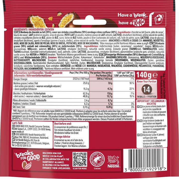 Image du produit Nestlé KitKat Ball (140 g)