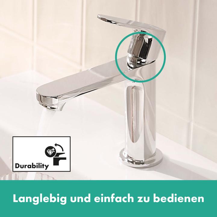 Produktbild hansgrohe HG Einhebel-Waschtischmischer Rebris S 110 CoolStart, ohne Ablaufgarnitur chrom